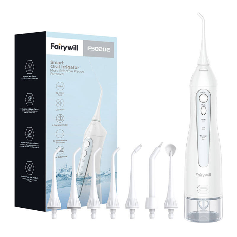 Irigator dentar FairyWill 5020E, 3 moduri, 300 ml, alb