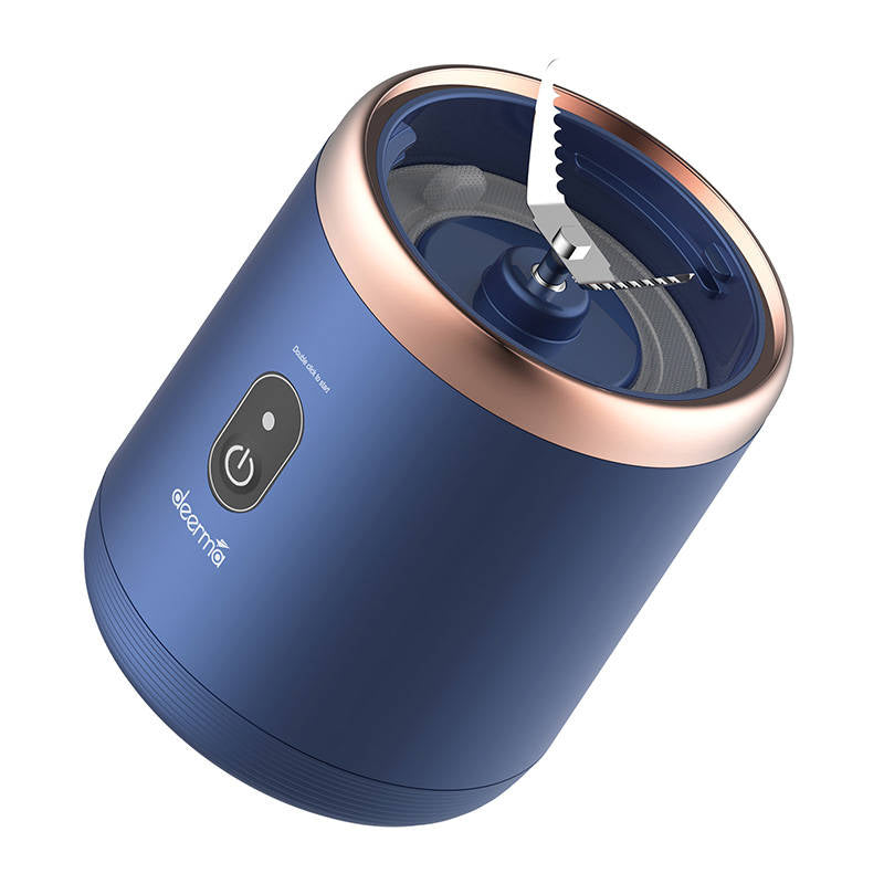 Blender fără fir Deerma NU06, 19.000 rpm, 400 ml, 1500 mAh, rezistent la apă, albastru închis