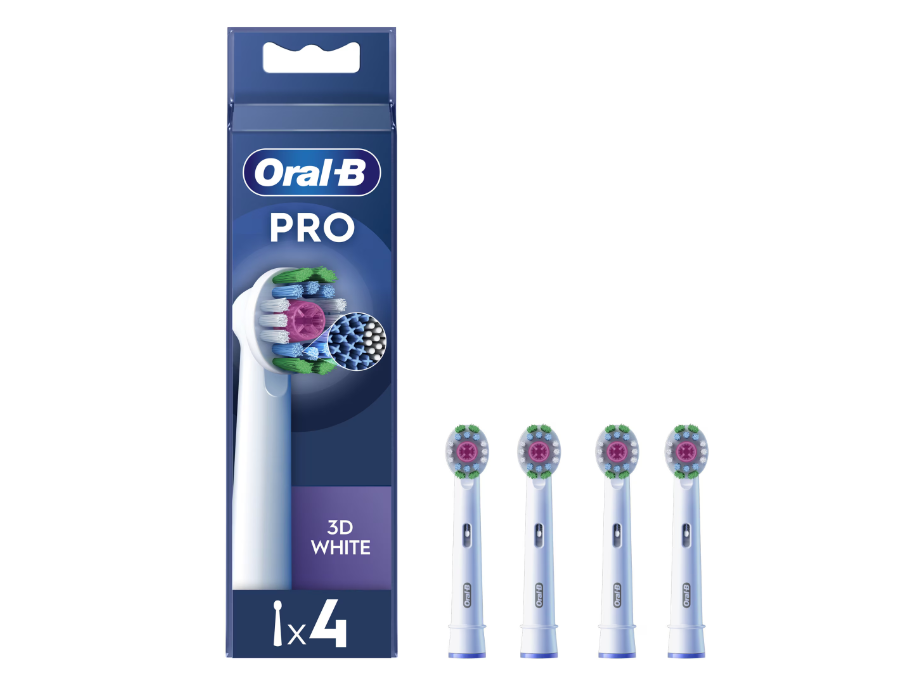 Cap de periuță de dinți electrică Oral-B 3D White Pro 860960, 4 buc.