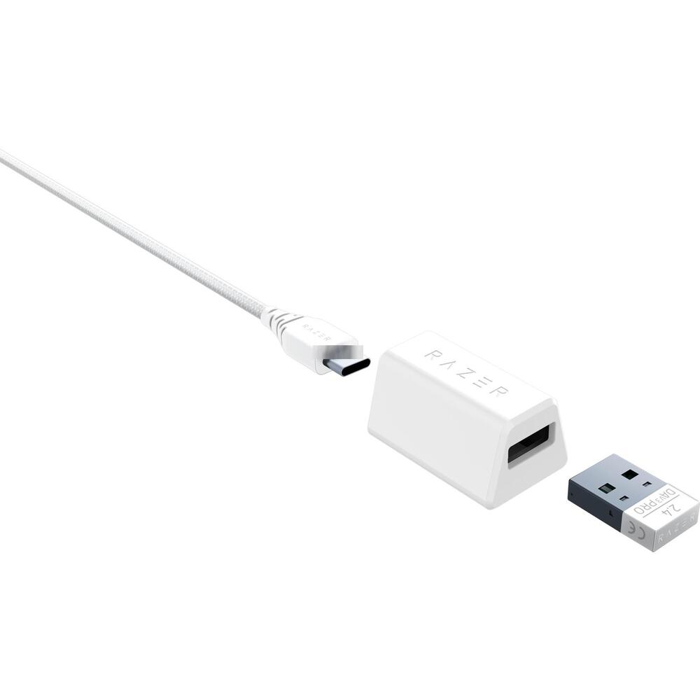 Mouse de gaming wireless Razer DeathAdder V3 Pro, alb