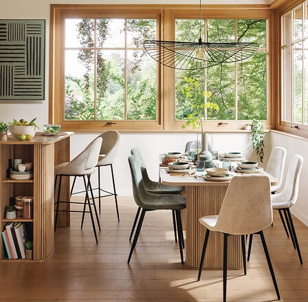 Lampă suspendată Atmosphera Adelia, 98 cm, Negru