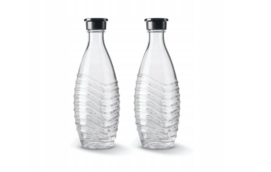 Set de 2 carafe din sticlă Sodastream, 615 ml, pentru dispozitive Crystal sau Penguin