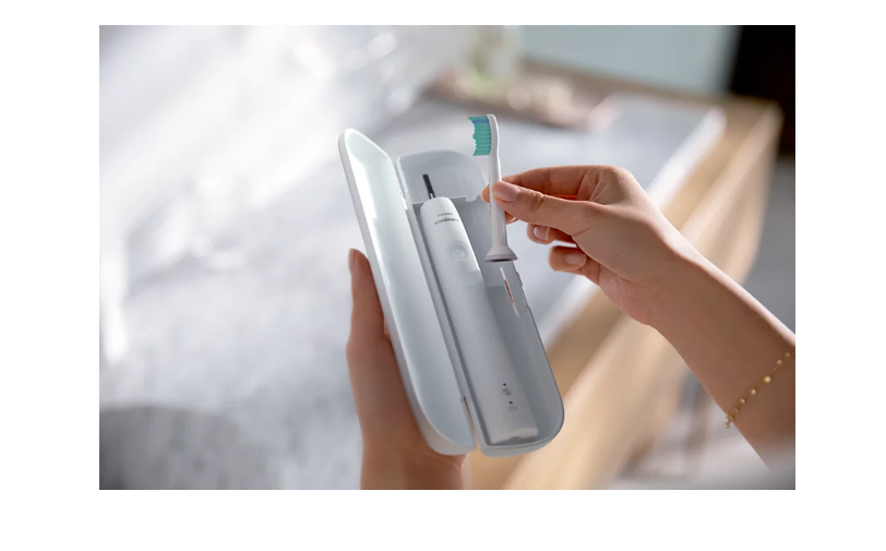 Periuță de dinți electrică Philips Series 3100 HX3671/13, senzor de presiune, albă