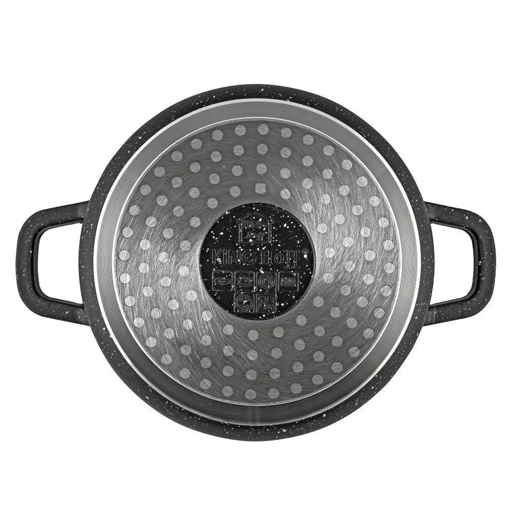 Cratiță din aluminiu Kinghoff 1592, acoperire cu marmură, 1,3 l, 16 cm