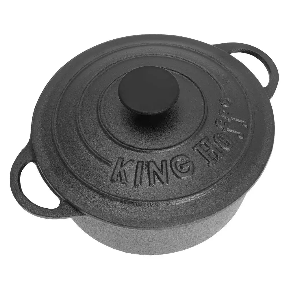 Cratiță KingHoff 2253, Capac din fontă, Mânere din fontă, Inducție, 2,4 l, Diametru 22 cm