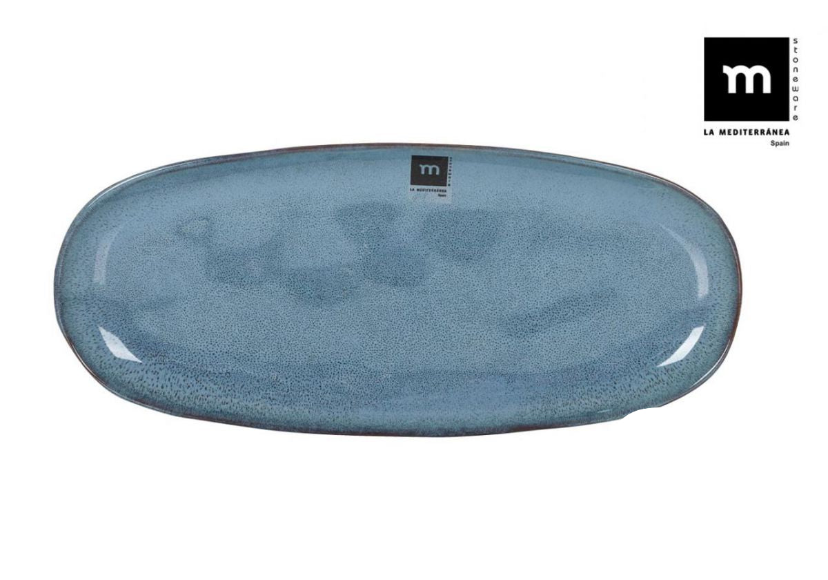 Farfurie ovală LA MEDITERRANEA Morell, 34x15 cm, porțelan