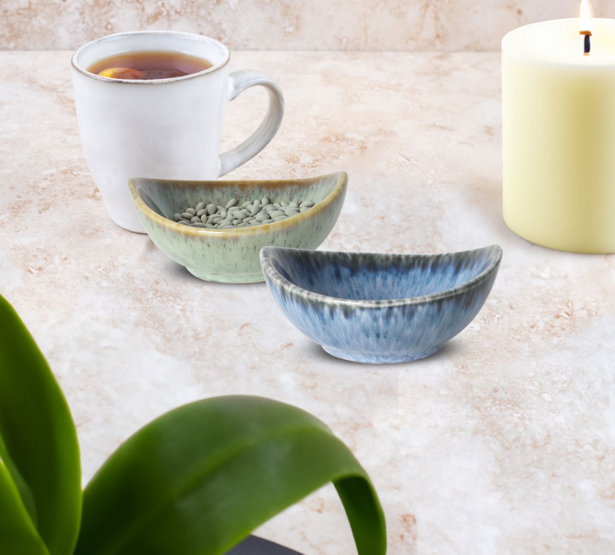 LA MEDITERRANEA Set de boluri Pike, 11x10x5 cm, Porțelan, 2 buc.