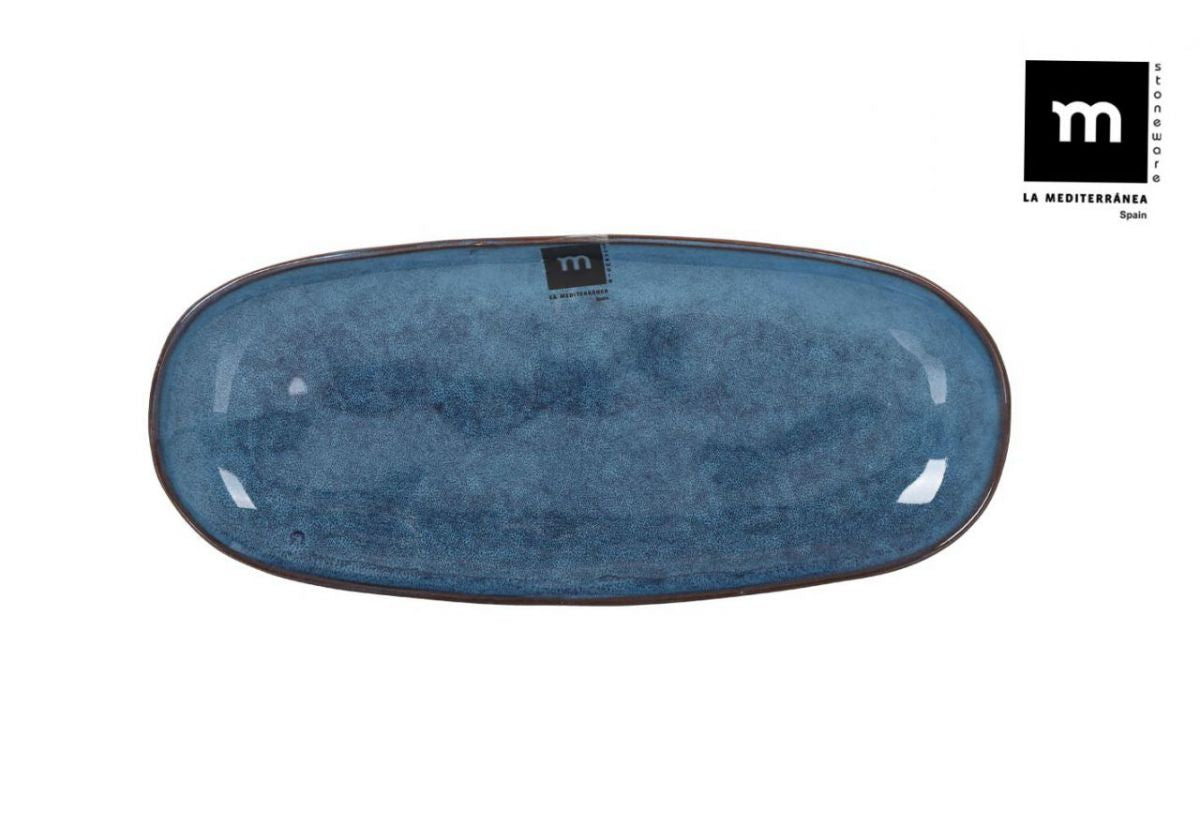 Farfurie ovală LA MEDITERRANEA Morell, 26x12 cm, porțelan