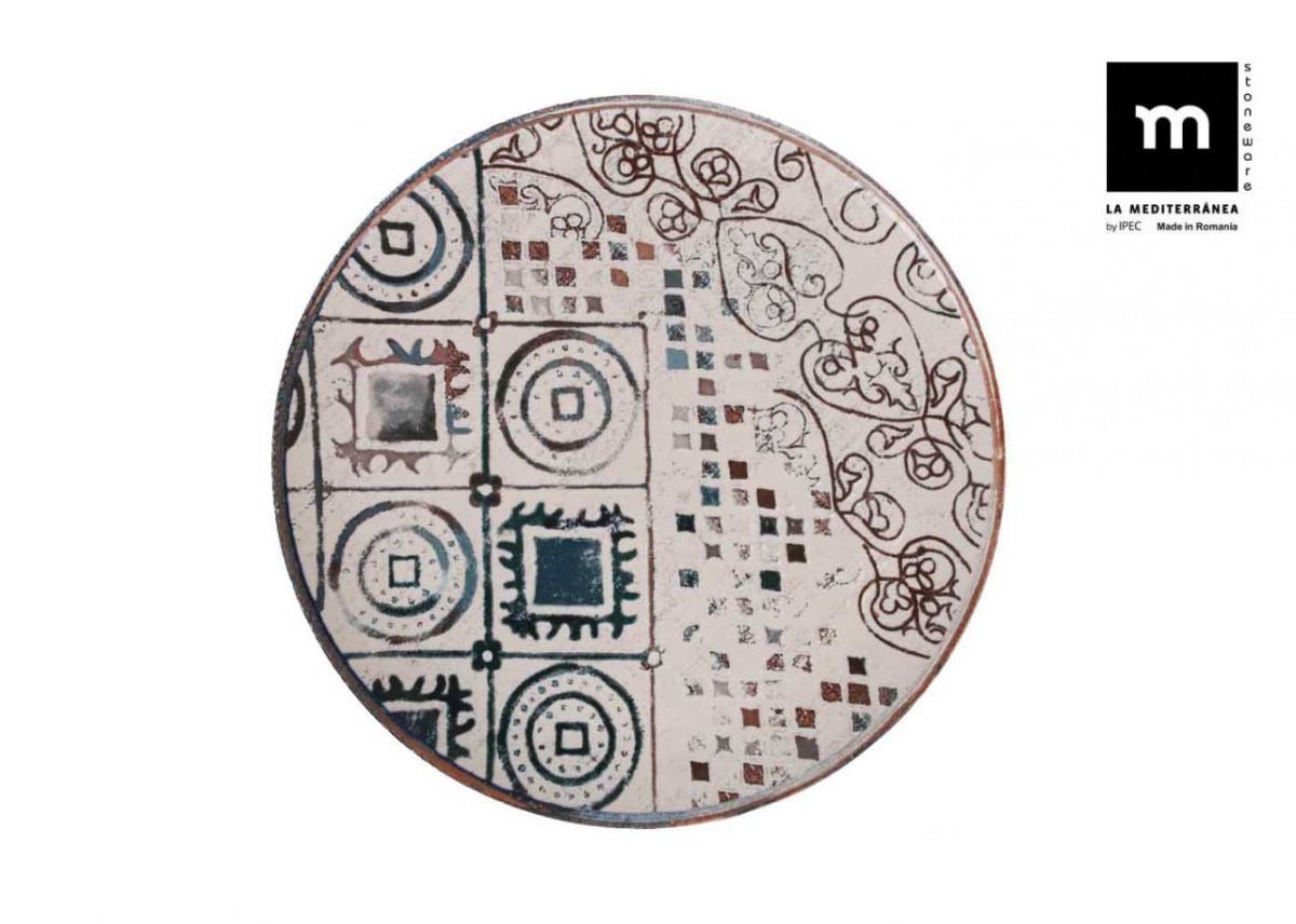 LA MEDITERRANEA Grecia platou principal, 26 cm, portelan