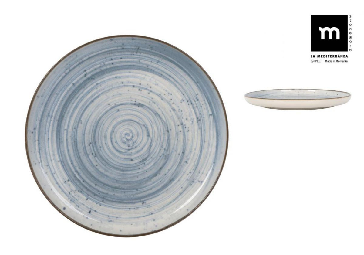Farfurie principală LA MEDITERRANEA Swirl, 25 cm, porțelan