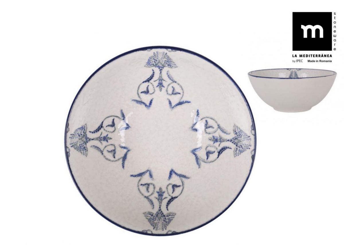 Bol adânc LA MEDITERRANEA Rosetta, 16 cm, porțelan