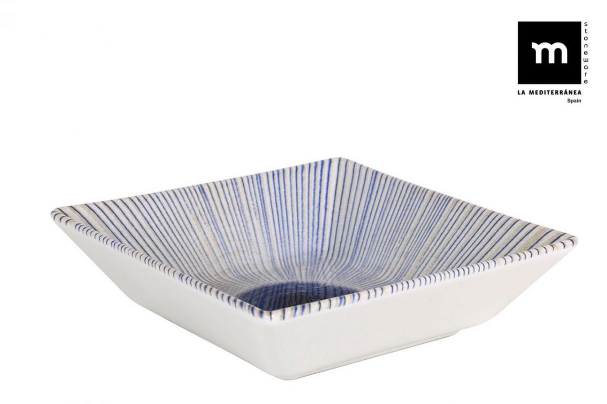 Bol adânc LA MEDITERRANEA Irys, 18x18 cm, porțelan