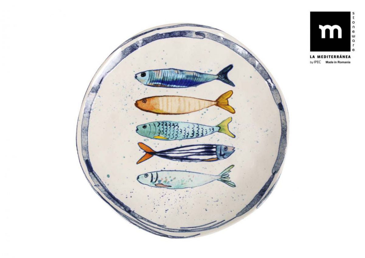 LA MEDITERRANEA Farfurie principală Peixe, 26 cm, porțelan