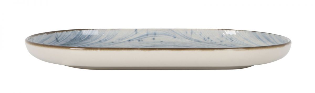 Platou oval LA MEDITERRANEA Swirl, Porțelan
