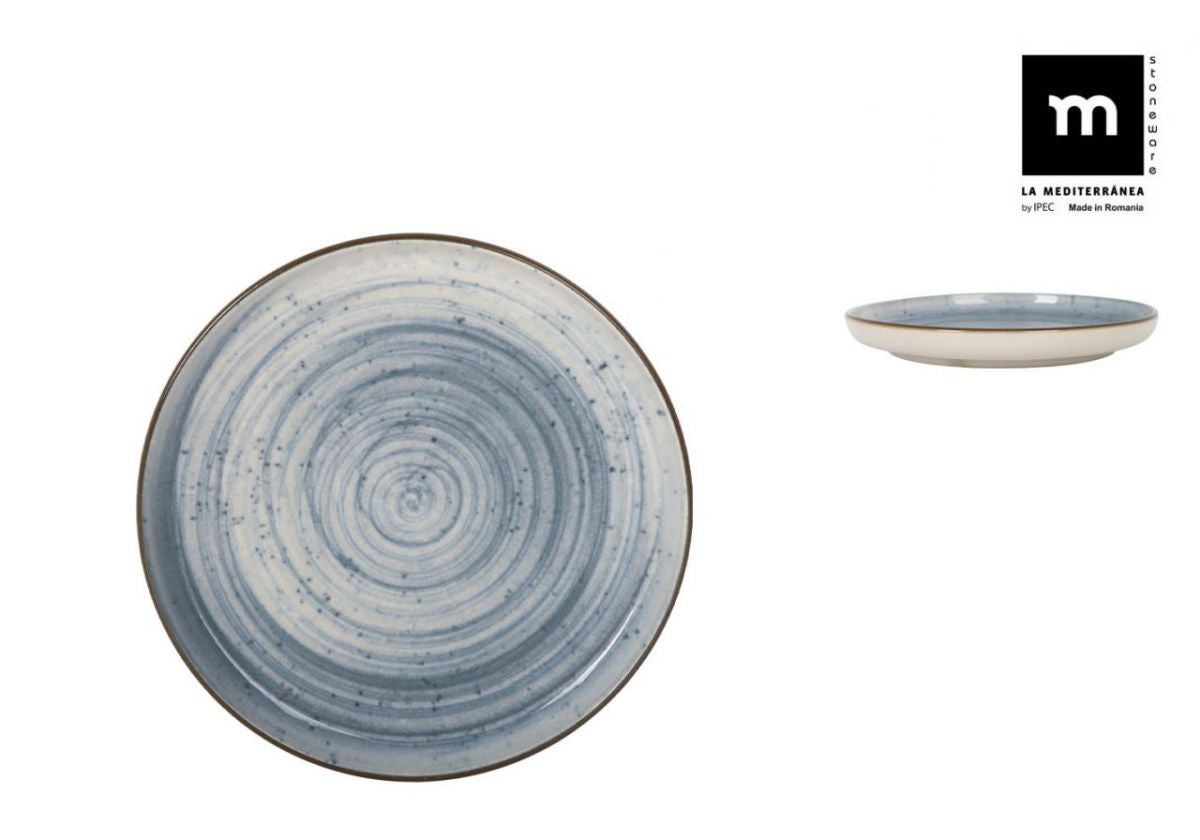 Farfurie desert LA MEDITERRANEA Swirl, 16 cm, porțelan