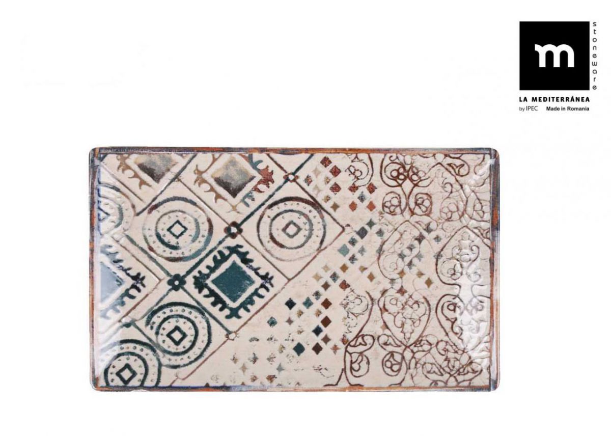 Farfurie LA MEDITERRANEA Grecia, 25x15 cm, portelan