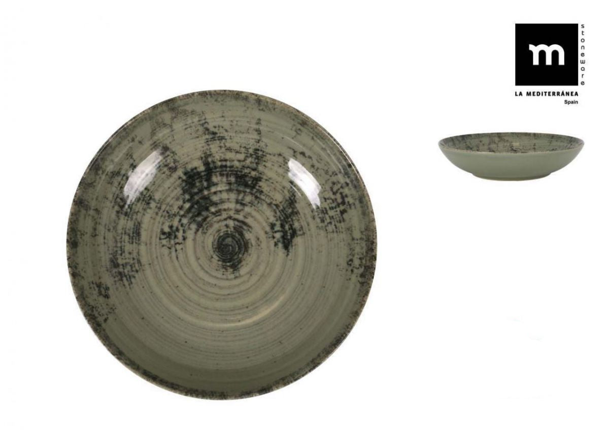 Bol adânc LA MEDITERRANEA Aspe Montecarlo, 23 cm, porțelan