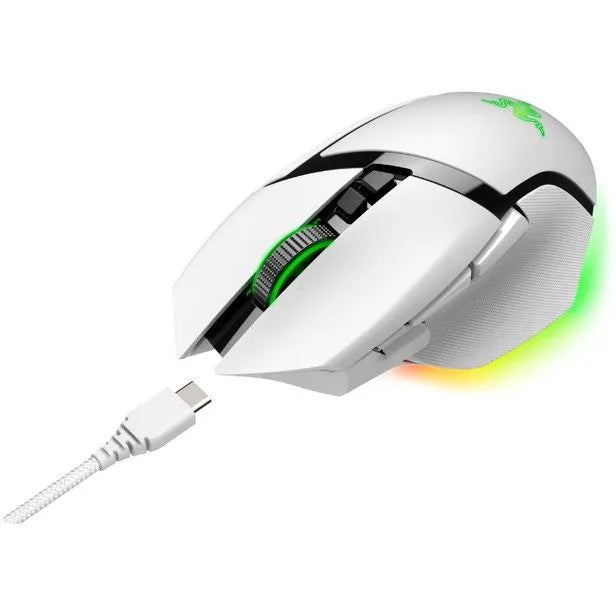 Mouse de gaming wireless Razer Basilisk V3 PRO, 30k DPI, alb