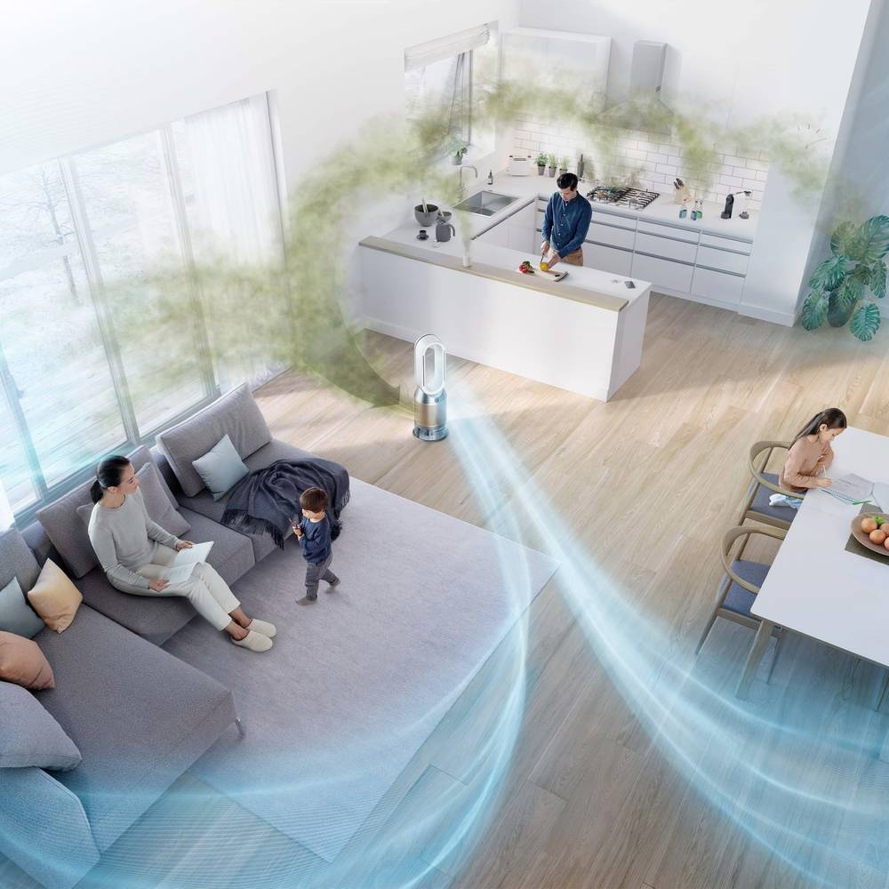 Purificator de aer Dyson PH04, WiFi, Bluetooth, 10 niveluri de viteză, filtru HEPA H13, telecomandă magnetică, auriu