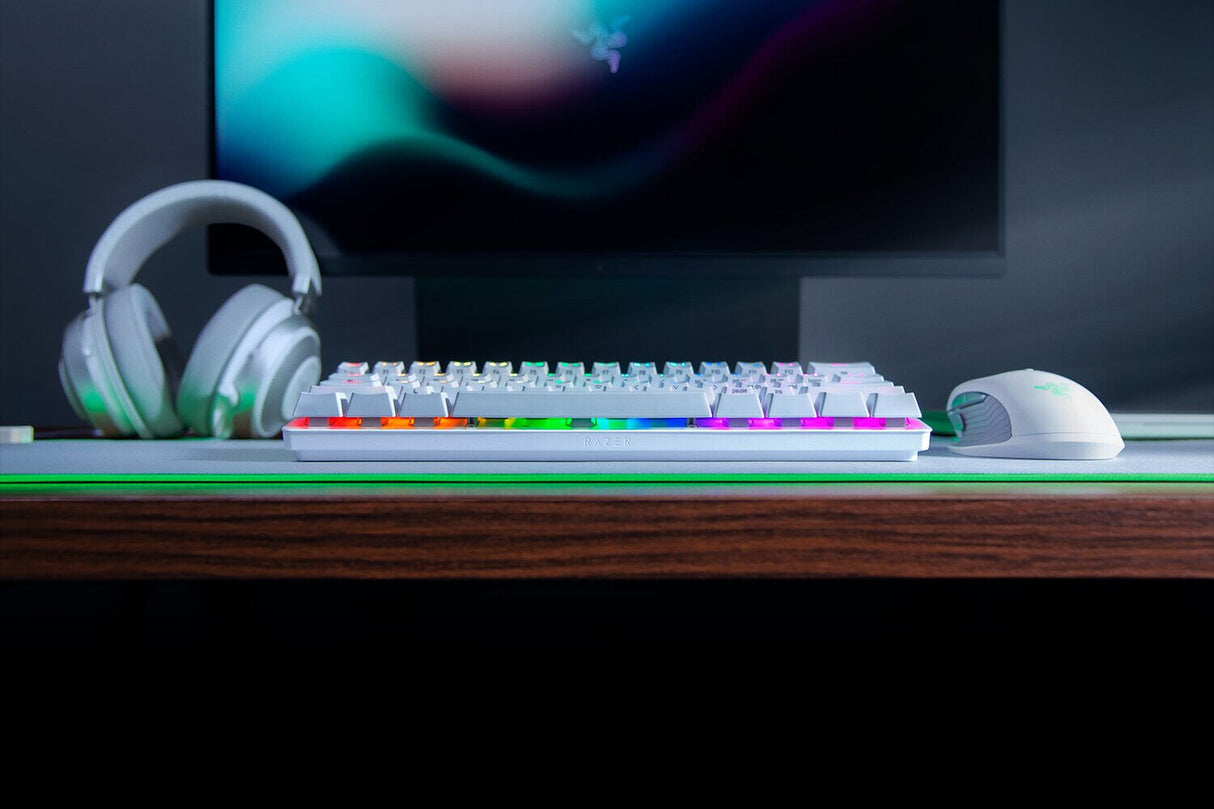 Tastatură de gaming Razer Huntsman Mini, albă