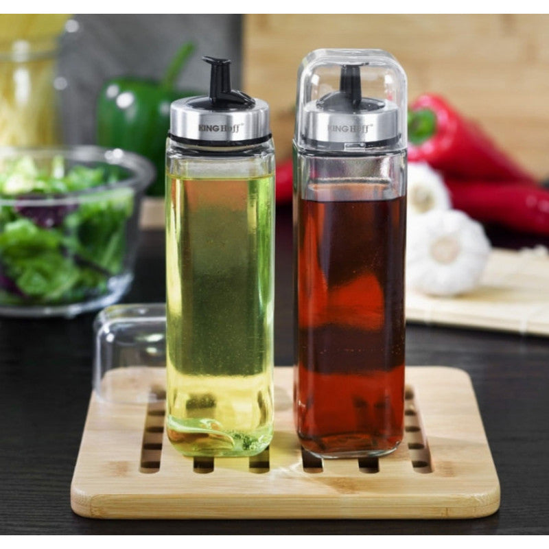 Set de ulei și oțet KingHoff 1645, 270 ml, rezistent la umiditate, sticlă