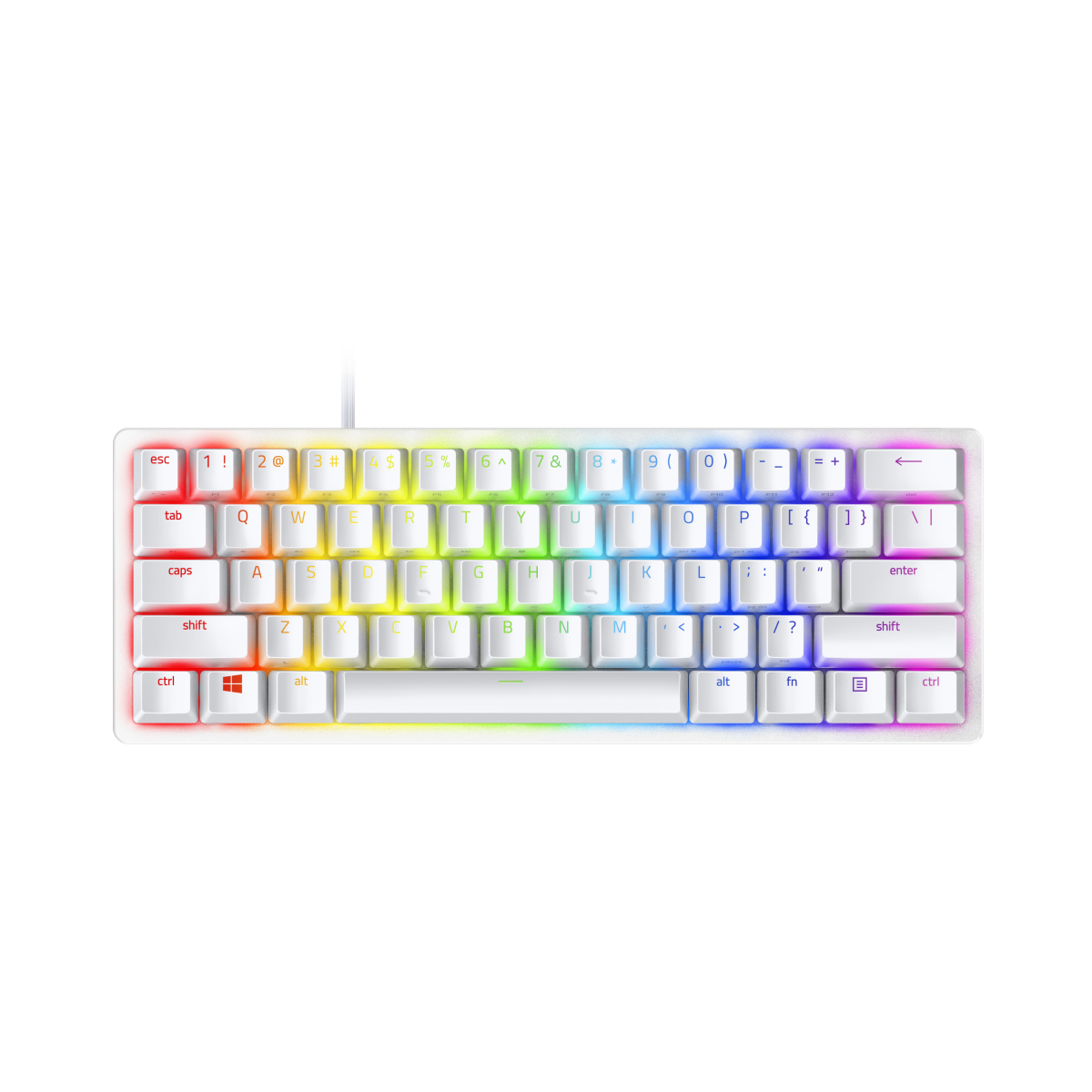 Tastatură de gaming Razer Huntsman Mini, albă