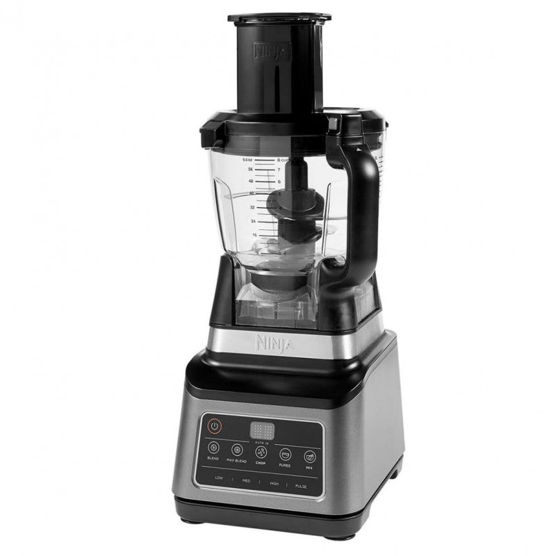Robot de bucătărie Ninja BN800EU 3 în 1, 1200 W, 5 programe Auto-iQ, boluri de 1,8 l și 2,1 l, pahar de 0,7 l, negru/argintiu