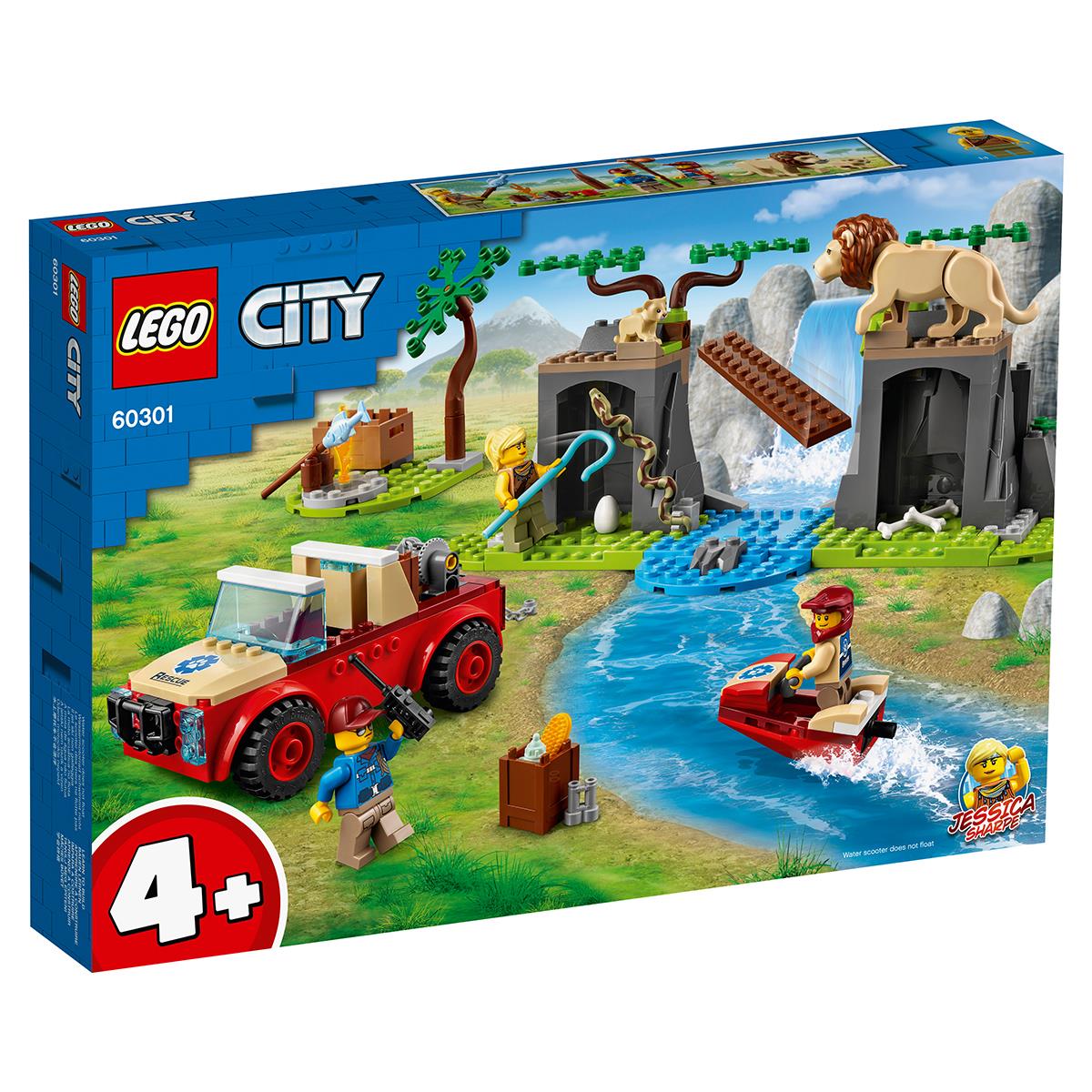 LEGO® City - Jeep de salvare a faunei sălbatice off-road 60301, 157 de piese