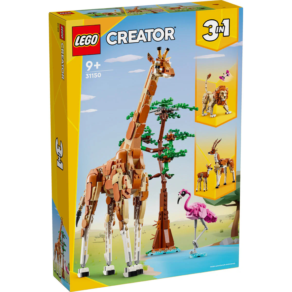 LEGO® Creator 3 în 1 - Safari cu animale sălbatice 31150, 780 de piese