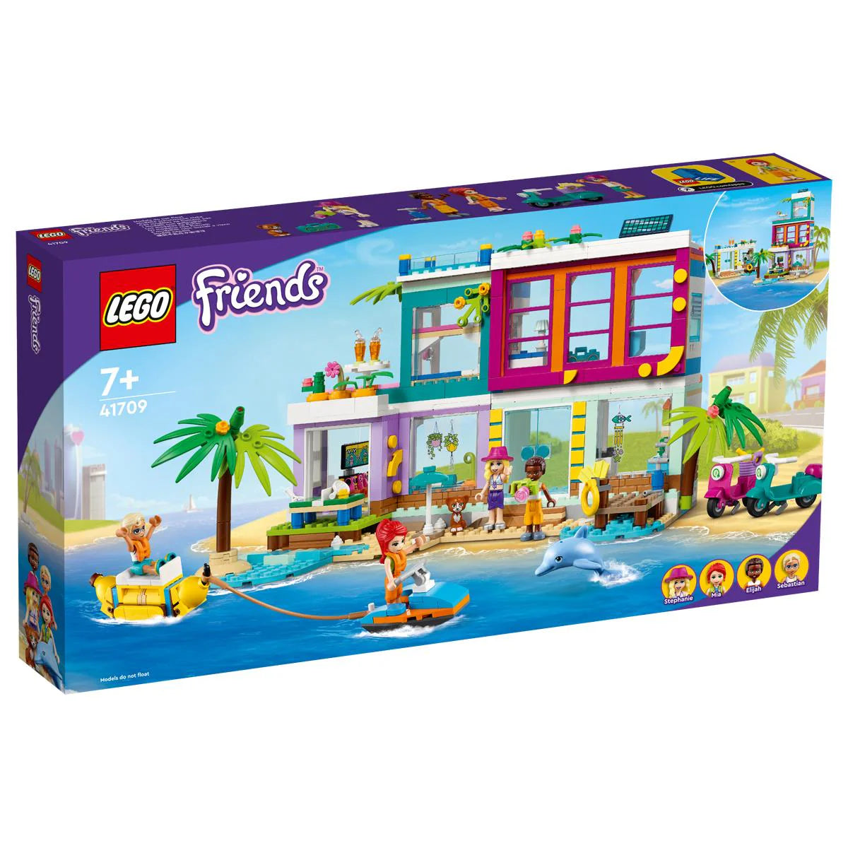 LEGO® Friends - Vila de pe plajă 41709, 686 de piese