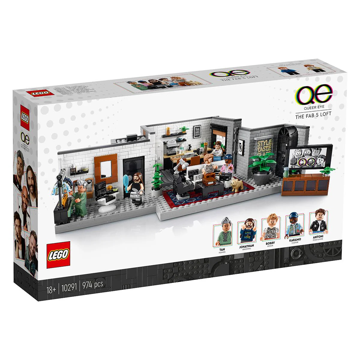 LEGO® Creator Expert - Queer Eye - Loft-ul celor 5 fabuloși 10291, 974 de piese