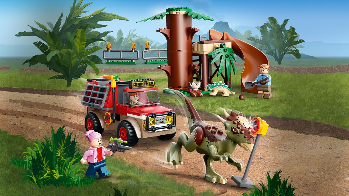 LEGO® Jurassic World - Evadarea cu dinozaurul Stygimoloch 76939, 129 de piese