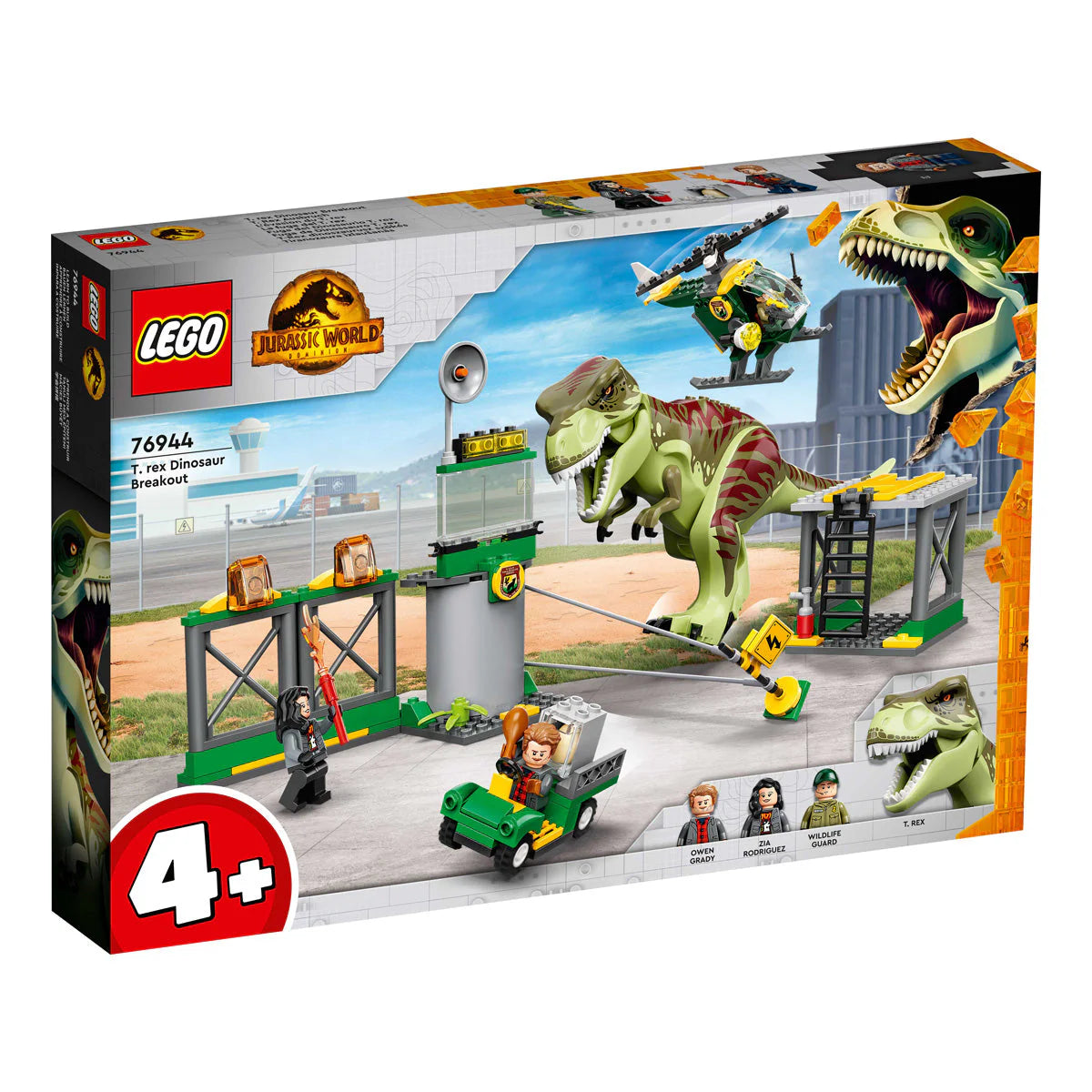 LEGO® Jurassic World - Evadarea din Tyrannosaurus Rex 76944, 140 de piese