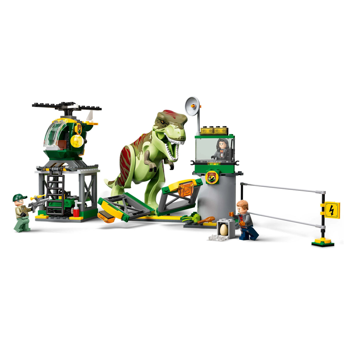 LEGO® Jurassic World - Evadarea din Tyrannosaurus Rex 76944, 140 de piese