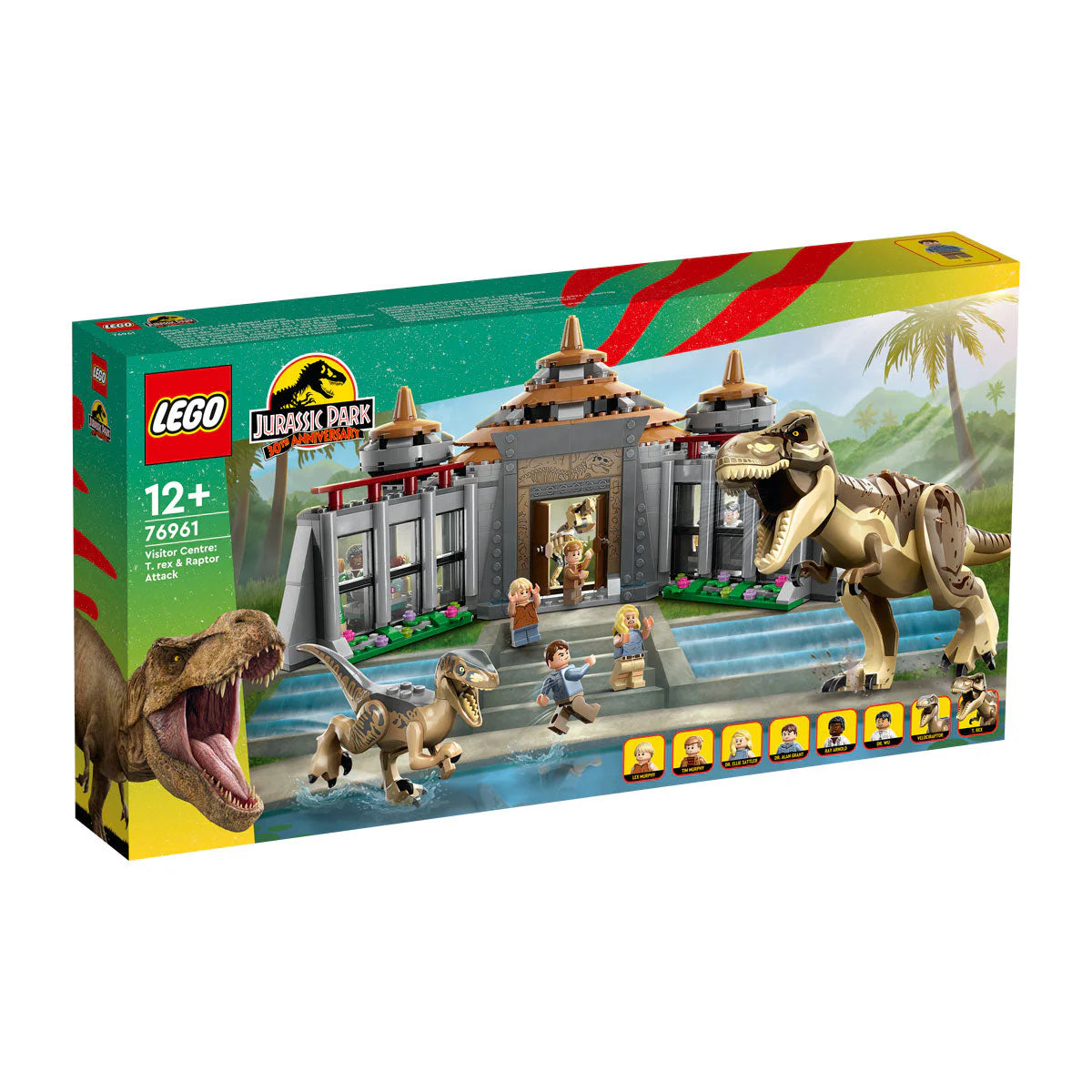 LEGO® Jurassic World - Centrul pentru vizitatori cu Rex și Raptor 76961, 693 de piese