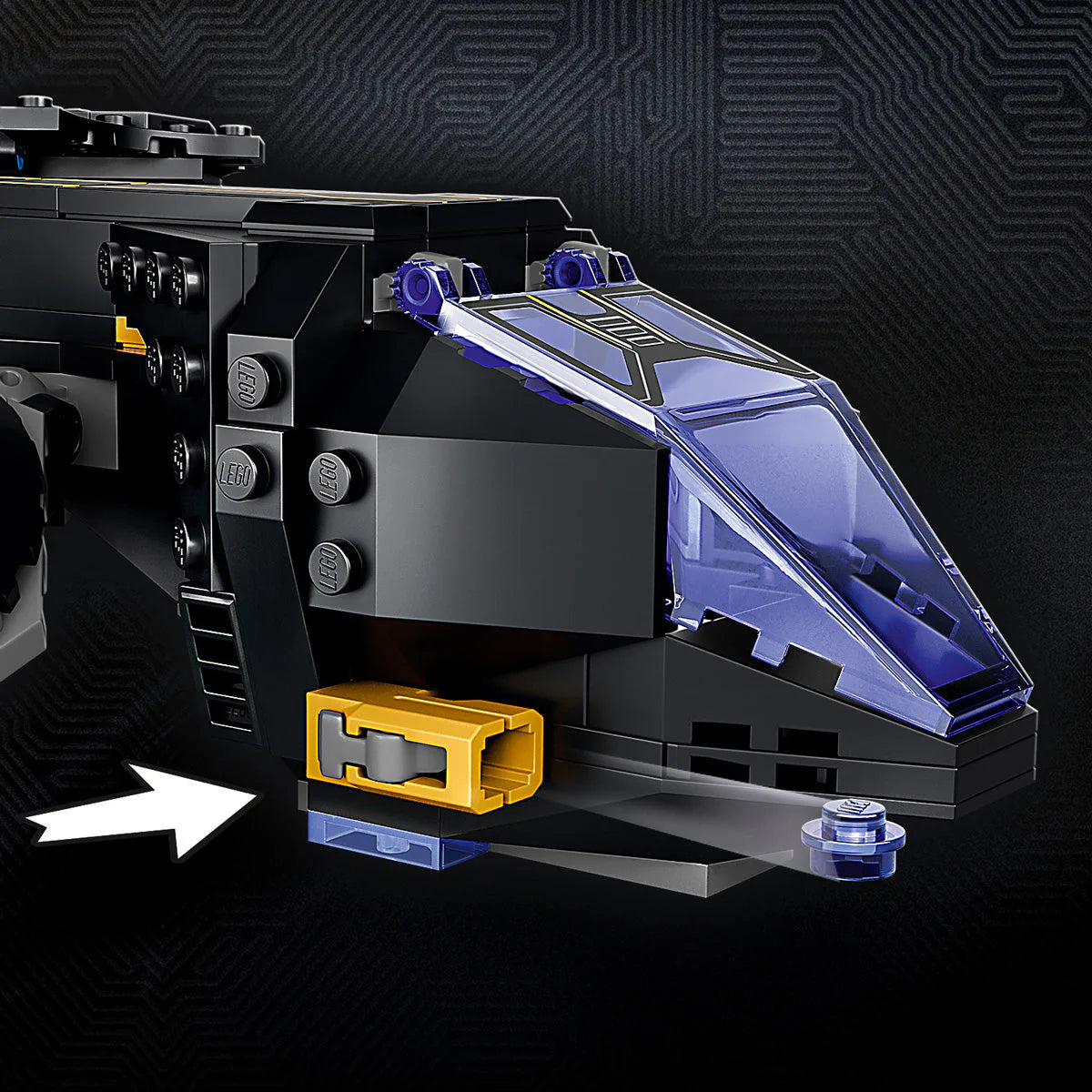 LEGO® Super Heroes - Pasărea soarelui a lui Shuri 76211, 355 de piese