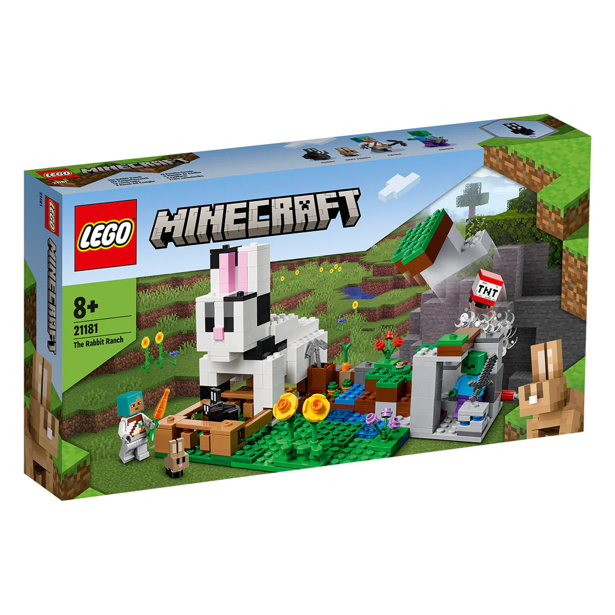 LEGO® Minecraft - Ferma de iepuri 21181, 340 de piese