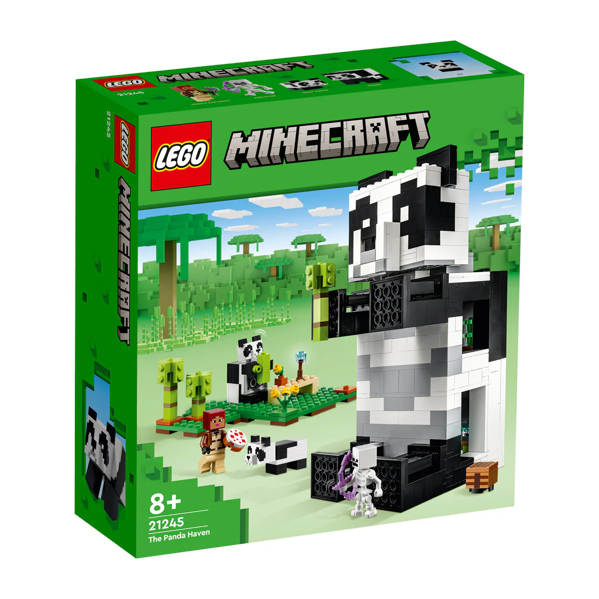LEGO® Minecraft - Sanctuarul Urșilor Panda 21245, 553 de piese