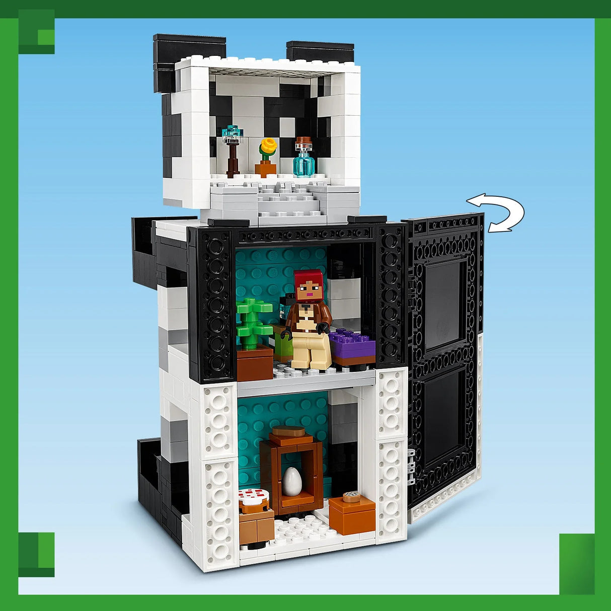LEGO® Minecraft - Sanctuarul Urșilor Panda 21245, 553 de piese