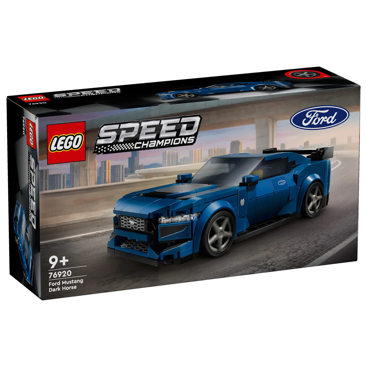 LEGO® Speed Champions - Mașină sport Ford Mustang Dark Horse 76920, 344 de piese