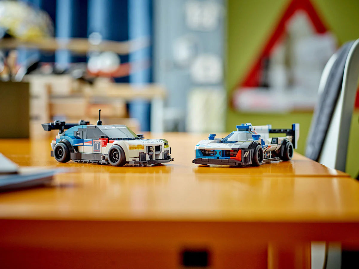LEGO® Speed Champions - Mașini de curse BMW M4 GT3 și BMW M Hybrid v8 76922, 676 de piese