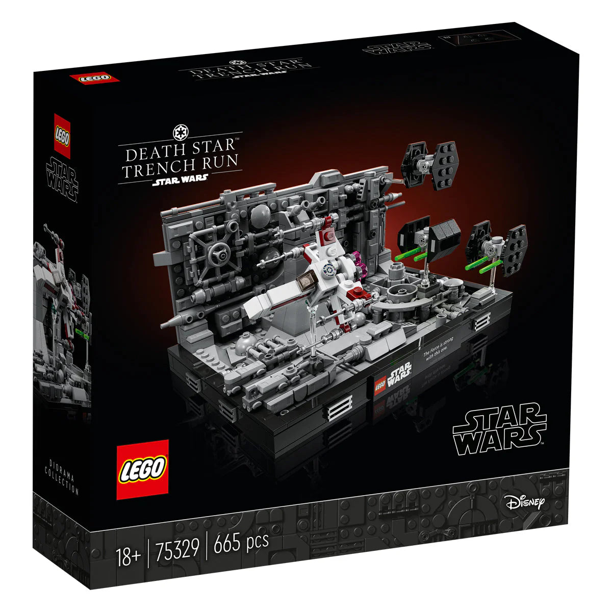 LEGO® Star Wars™ - Diorama Zbor cu Puțul Steaua Morții™ 75329, 665 de piese