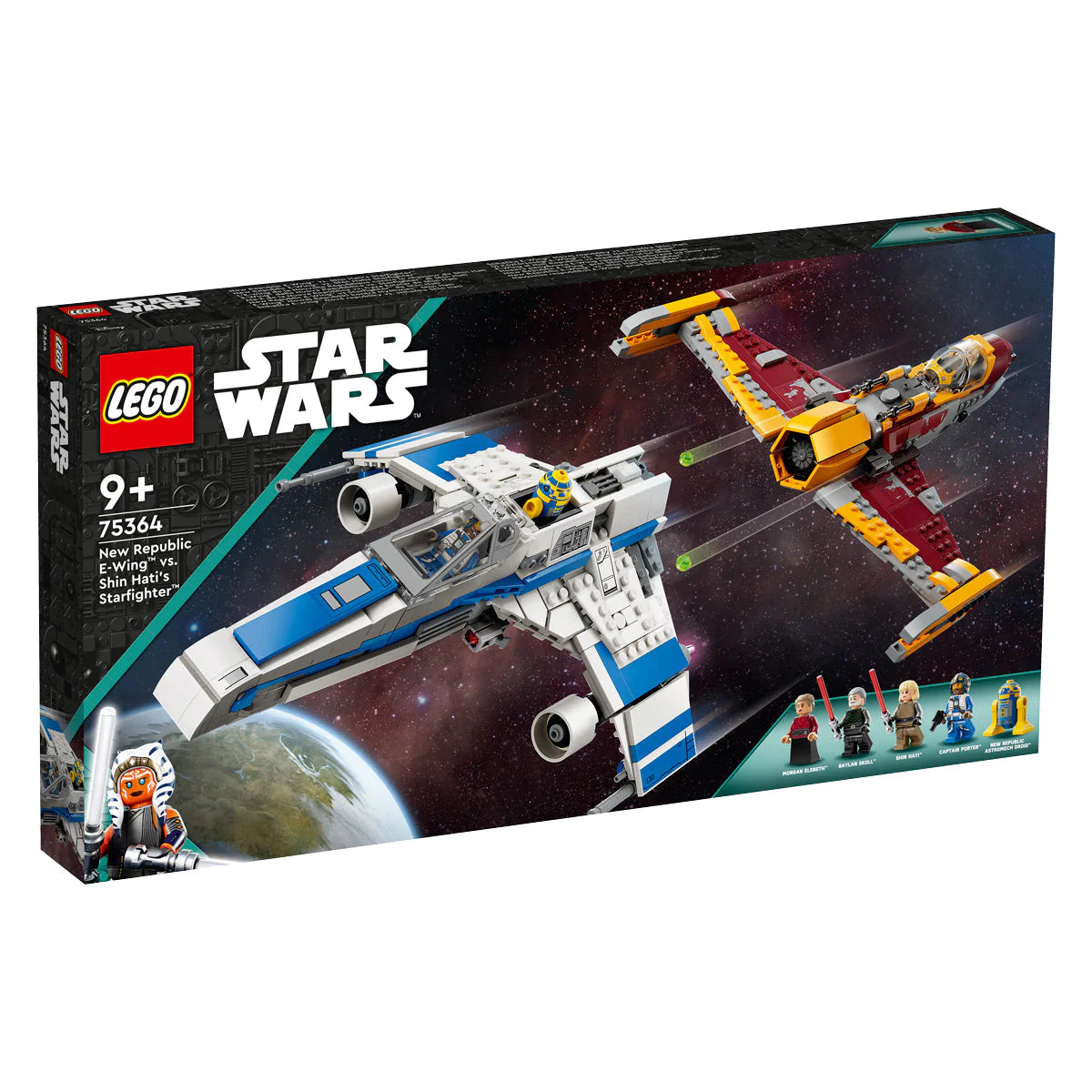 LEGO® Star Wars™ - E-Wing al Noii Republici vs. Vânătorul Stelar al lui Shin Hati 75364, 1056 de piese