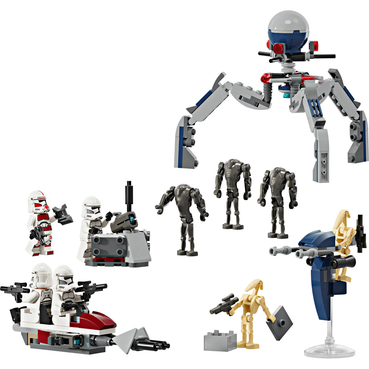 LEGO® Star Wars™ - Pachet de luptă Clone Trooper™ și Droid de luptă 75372, 215 piese