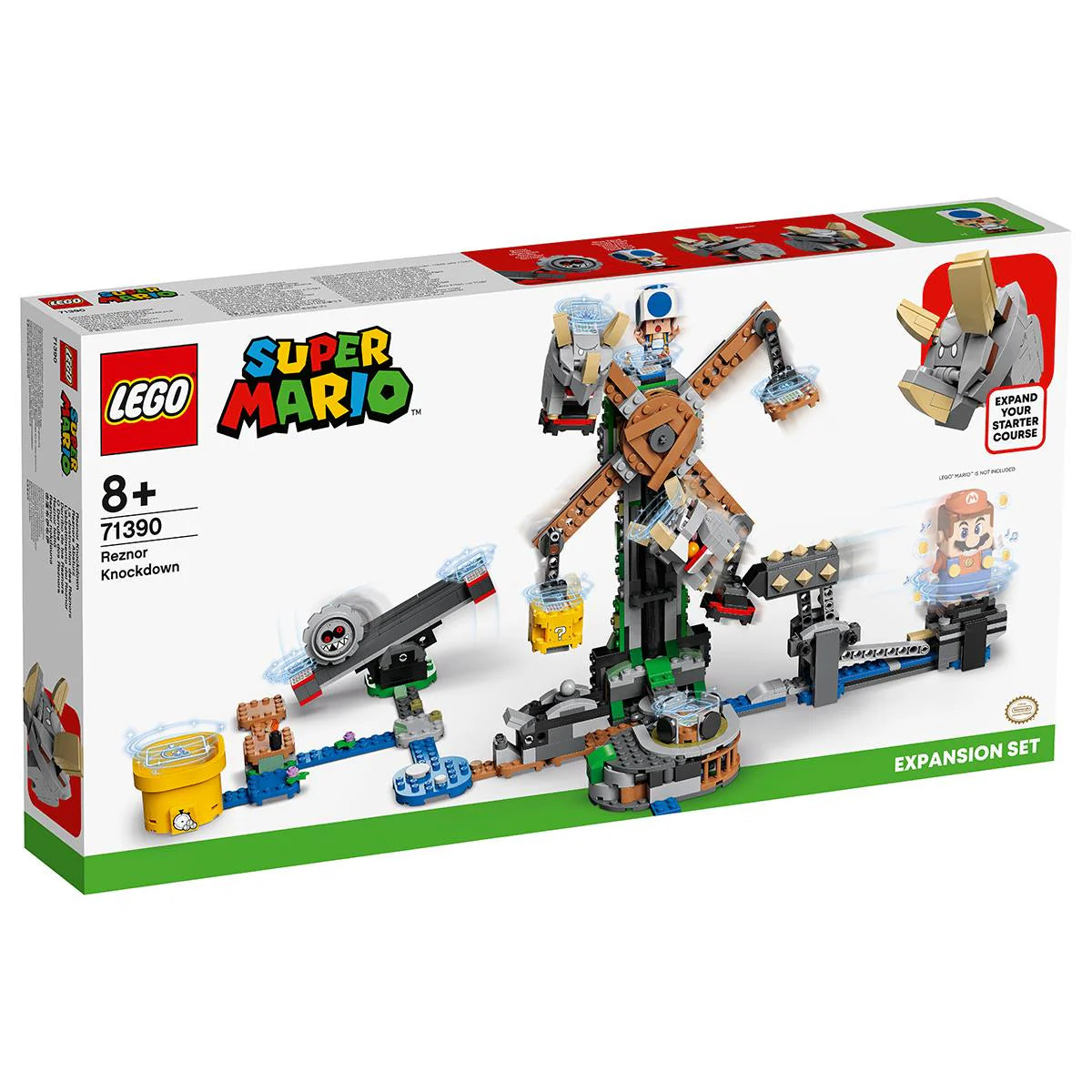 LEGO® Super Mario, Set extensie - Distrugerea lui Reznor 71390, 862 piese