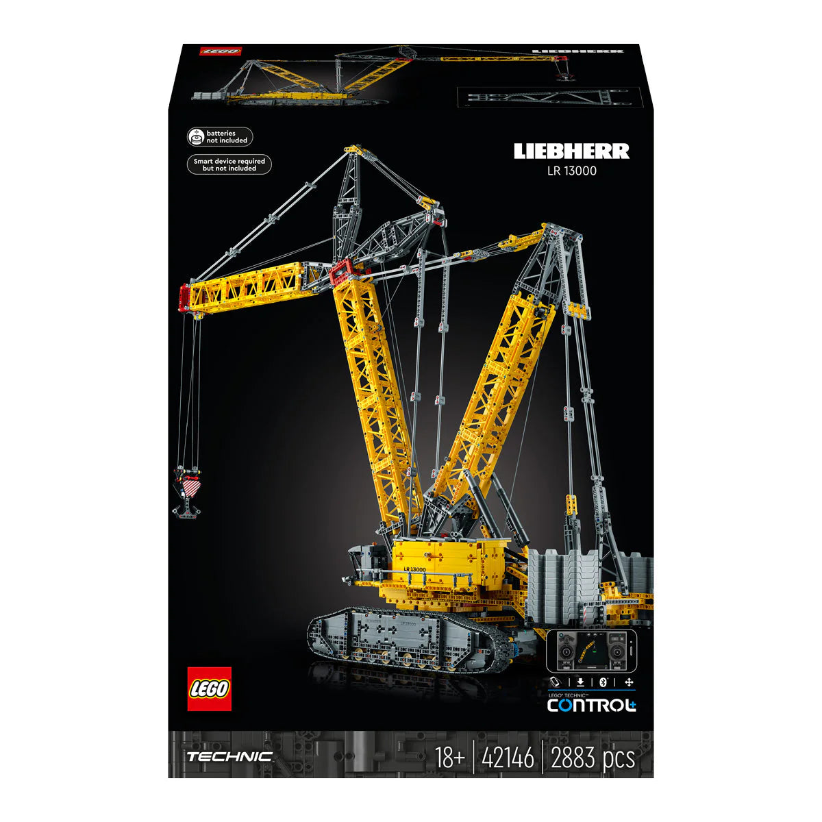 LEGO® Technic - Macara pe șenile Liebherr LR 13000 42146, 2883 de piese