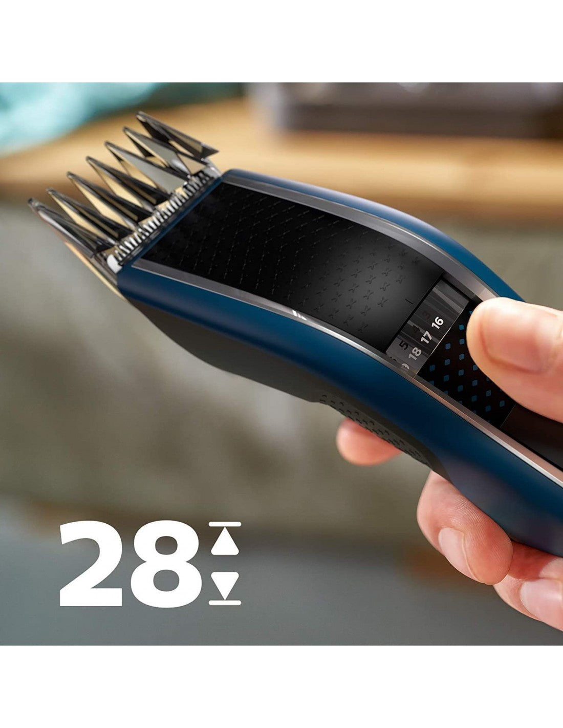 Mașină de tuns fără fir Philips HC5612/15, Albastră