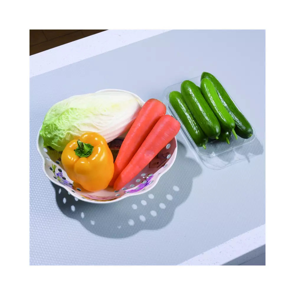 KingHoff 1665 Covoraș antiderapant, Pentru sertare, 50 x 300 cm, PET, Gri