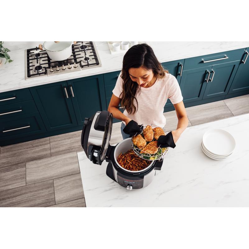Multicooker 14 în 1 Ninja OL750EU, 1760 W, 7,5 l, 14 programe, Negru/Argintiu