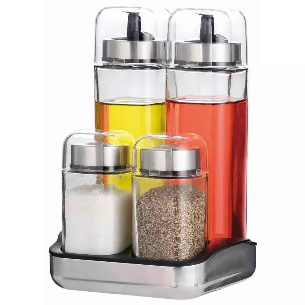 Olivernick KingHoff KH 1646, 5 piese, Borcane de sticlă, Oțel inoxidabil